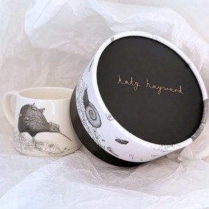 Homeware: Walking with Aroha – Brown Kiwi Cup from Katy Hayward