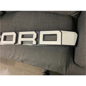 Ranger 2018 2022 Px3: Front Grille Raptor Style WHITE Letters - Suitable for Ford Ranger 2018-2022