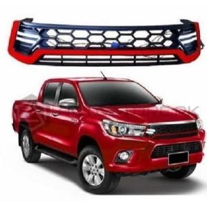 Toyota Hilux 2015 2018 Revo: Front Grille With LED Black/Red - Suitable for Toyota Hilux 2015 - 2018 Revo