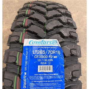 Mud Tyres: 265/70R16 121/118Q 10PR MT – Comforser New Tyre | 4WD / Ute | Mud-Terrain