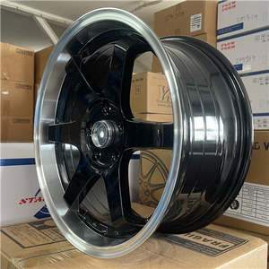 All Wheels: 18x8 5x114.3 Black Machine Lip Alloy Mag Wheels ET40 – Set of 4