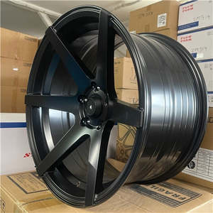 18x9.5 5x114.3 Matt Black Alloy Mag Wheels ET20 – Set of 4