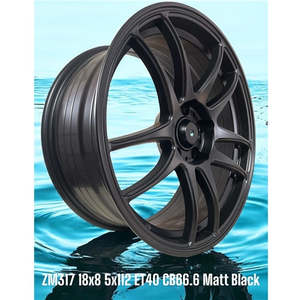 18 Inch Wheels: 18x8 Alloy Wheels 5x112 ET40 Matt Black – Set of 4