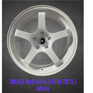18x8 5x114.3 White Alloy Mag Wheels ET38 – Set of 4