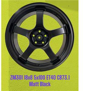 18x10 Deep Dish Alloy Wheels 5x100 ET33 Matte Lip – Set of 4