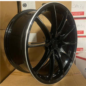 19x8.5 Alloy Wheels 5x112 ET38 Black Machine Lip – Set of 4