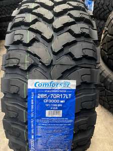 Mud Tyres: Comforser CF3000 MT LT285/70R17 121/118Q 8PR Mud Terrain Tyre