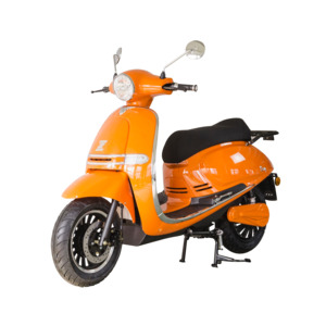 Electric Moped: Zoopa Nova Tangerine Electric Moped - Metallic Finish