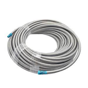 Hose: 200 Series -3AN PTFE Hose - Stainless Steel Braid