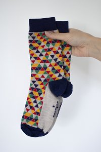 Products: Colour Cascade - Christchurch Cathedral - Merino Socks - Zoozies