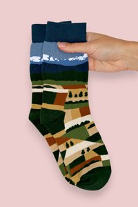 Products: Socks Canterbury Plains Cotton Socks - Women's & Men's - Zoozies