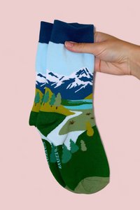 Products: Socks Mount Cook Cotton Socks - Women's & Men's - Zoozies
