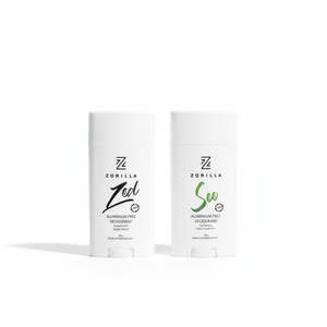 NZ Made Mens Cologne Scented Aluminium Free Deodorants Zed and See Gift Pack of Two