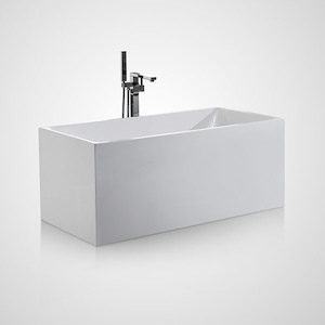 Products: Rectangular Bath - White (1500mm) - M710W - Z.R.J Bathroom & Kitchen