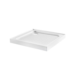 Products: GF90-QS-Corner - Square Shower Tray - Rear Corner Waste - 900x900 - Z.R.J Bathroom & Kitchen