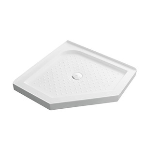 Products: PD90-Cent - Angle/Diamond Shower Tray - Center Waste - 900x900 - Z.R.J Bathroom & Kitchen