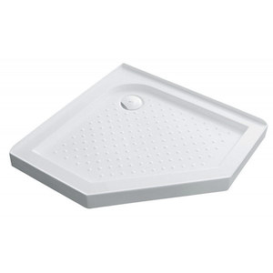 PD10-Corner - Angle/Diamond Shower Tray - Rear Corner Waste - 1000x1000 - Z.R.J &hellip;