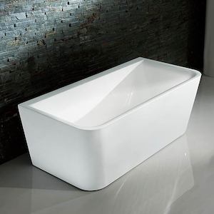 Back To Wall Bath - White (1600mm) - M028W - Z.R.J Bathroom & Kitchen
