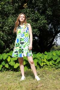 Dresses: Maude Vivante Luna Dress | BAUHAUS print