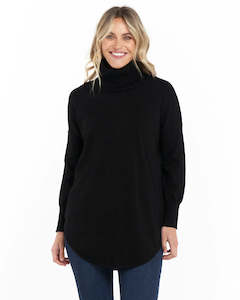 Betty Basics: Betty Basics Maison Roll Neck Knit | Black