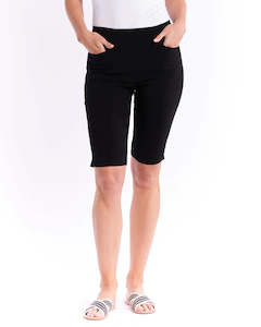 Shorts Skirts: Betty Basics Bermuda Bengaline Short - Black