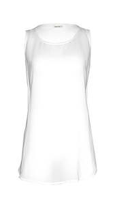 Lemon Tree Sheer Singlet White