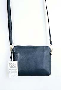 Baron Leather Jade Mini CROSSBODY BAG | Navy