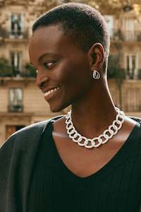 Eb Ive: eb&ive Estel Choker Necklace - Silver