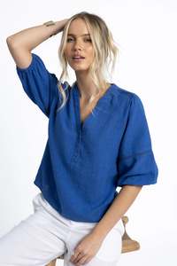 Tops: Humidity NIXIE BLOUSE | Royal Blue