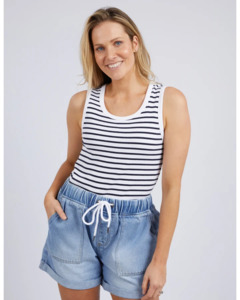 ELM Indra Tank White & Navy