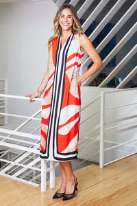 Pingpong Linear Maxi Dress