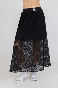 Federation Lace it Skirt Black