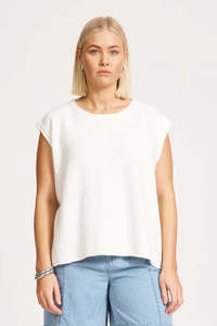 Eb Ive: Eb & Ive Artemis Sleeveless Knit Top | White