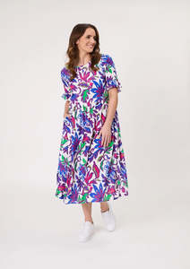 Lemon Tree FloralPrint  Madonna Dress