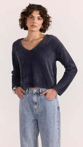 Sale: Staple the Label EMBER FLUFFY KNIT JUMPER | SLATE