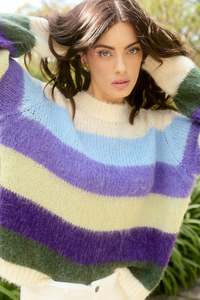 Sale: Isle of Mine Pallas Stripe Jumper | violet