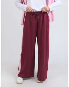 ELM Carmen Wide Leg Pant Merlot / Pink